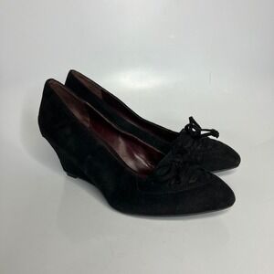 BCBGeneration Alevna black wedge pumps women's size 6.5 business professional